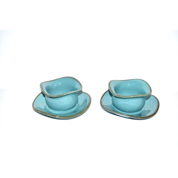 Southern Living at Home 2 TUSCAN Tidbit Bowls & Saucers RETIRED - Picture 1 of 9